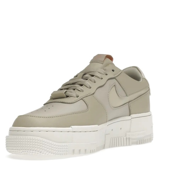 Nike Air Force 1 Pixel Sneaker - STONE/ BONE/ SUMMIT WHITE - Size 6 - Picture 3 of 8